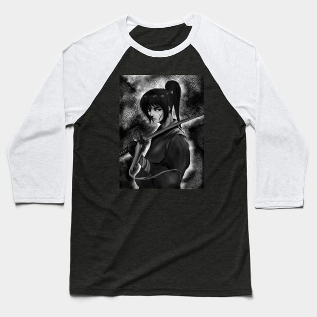 Kenshin Himura Baseball T-Shirt by MAXXXi_ART